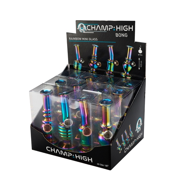 Glas-Bong Mini "Rainbow" 13cm